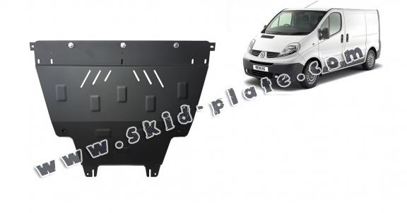 Steel skid plate for Renault Trafic
