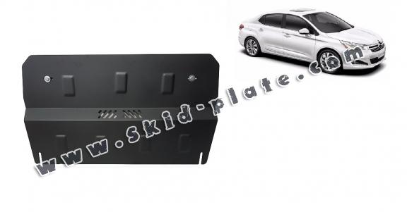 Steel skid plate for the protection of the engine and the gearbox for Citroen C-Elysee