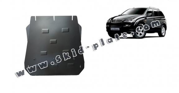 Steel gearbox skid plate for SsangYong Kyron