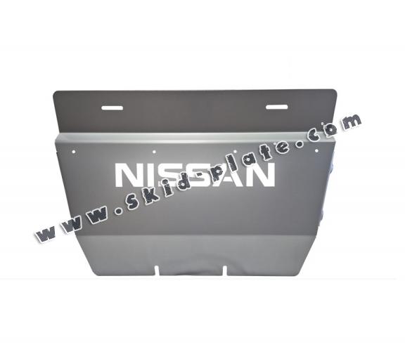 Aluminum radiator skid plate for Nissan Navara D40