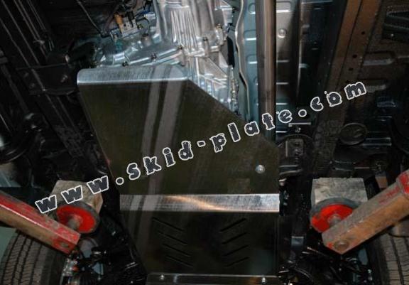 Steel skid plate for the protection of the engine and the radiator for Mitsubishi L 200