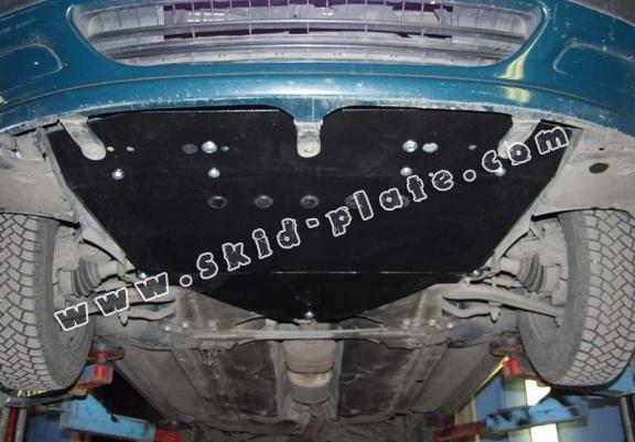 Steel skid plate for the protection of the engine and the gearbox for Peugeot 406