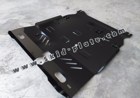 Steel skid plate for the protection of the engine and the gearbox for Mitsubishi ASX