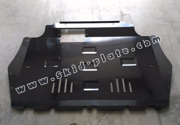 Steel skid plate for the protection of the engine and the gearbox for Skoda Yeti