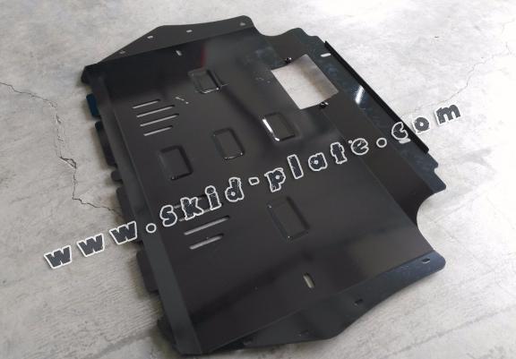 Steel skid plate for the protection of the engine and the gearbox for Skoda Yeti