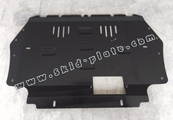 Steel skid plate for the protection of the engine and the gearbox for Skoda Yeti