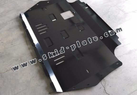 Steel skid plate for VW Jetta