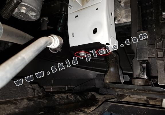 Steel skid plate for Peugeot Expert Panel Van