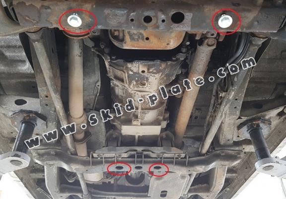 Steel gearbox skid plate for Mitsubishi Pajero 3 (V60, V70)