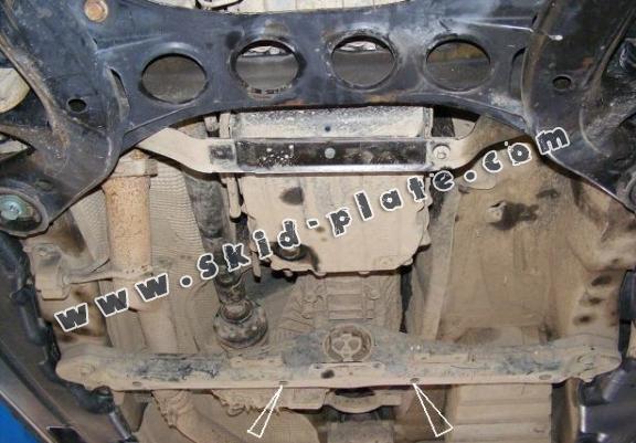 Steel manual and automatic gearbox skid plate for Porsche Cayenne