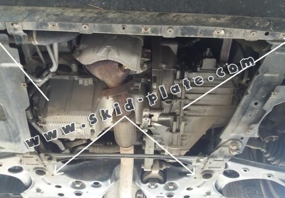 Steel skid plate for Opel Combo