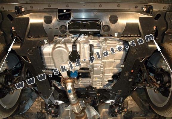 Steel skid plate for the protection of the engine and the gearbox for Honda Accord