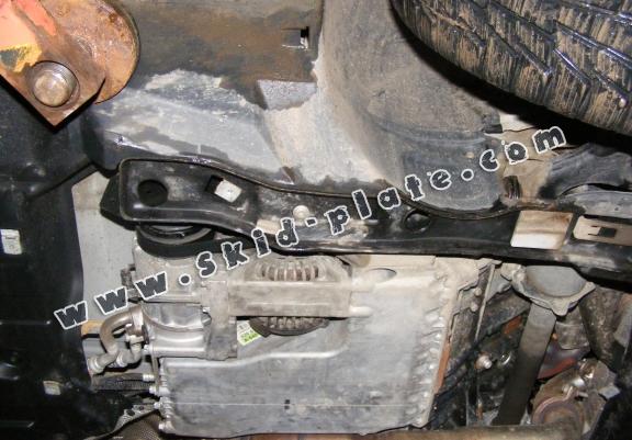 Steel skid plate for the protection of the engine, gearbox and differential for Mercedes A-Class