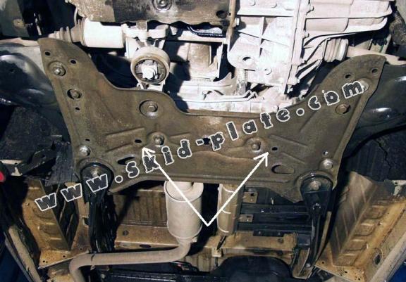 Steel skid plate for Nissan Primastar