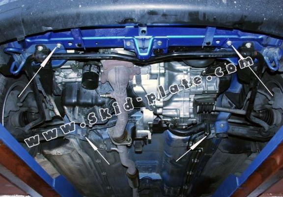 Steel skid plate for the protection of the engine and the gearbox for Suzuki Ignis