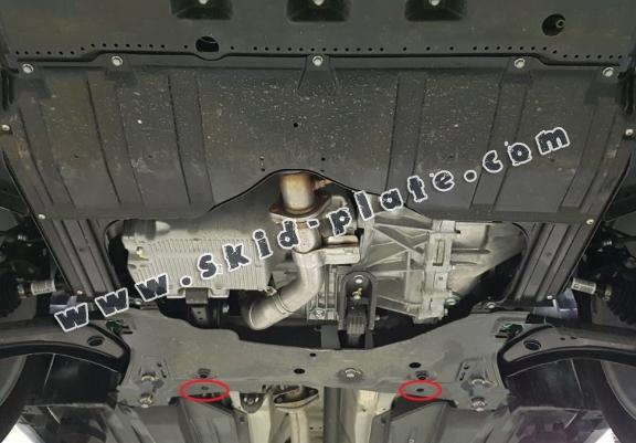 Steel skid plate for the protection of the engine and the gearbox for Suzuki S-Cross