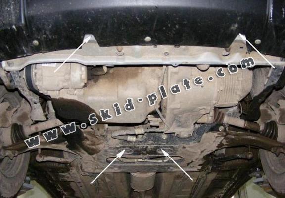 Steel skid plate for Peugeot 306