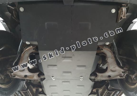 Steel gearbox and differential skid plate for Mitsubishi Pajero Sport 1