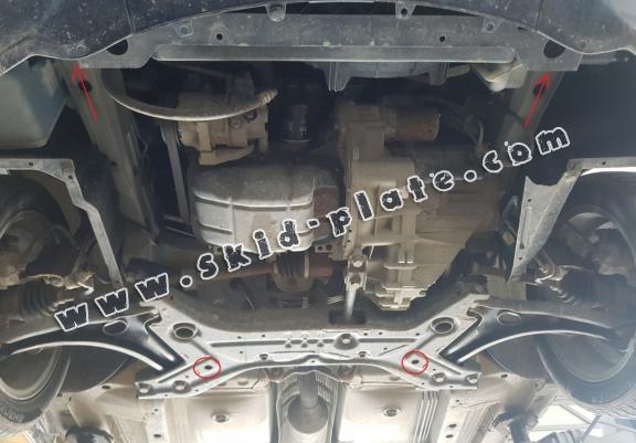 Steel skid plate for Mitsubishi Colt