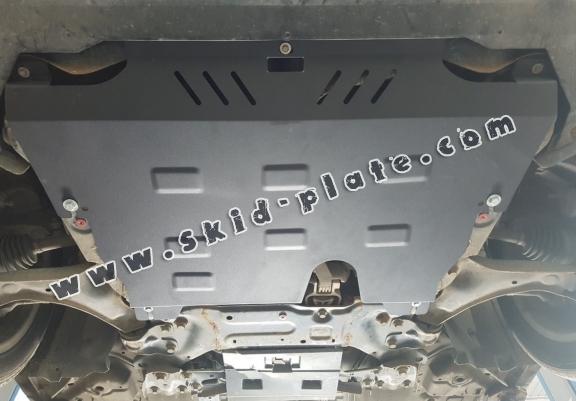 Steel skid plate for the protection of the engine and the gearbox for Volvo S80