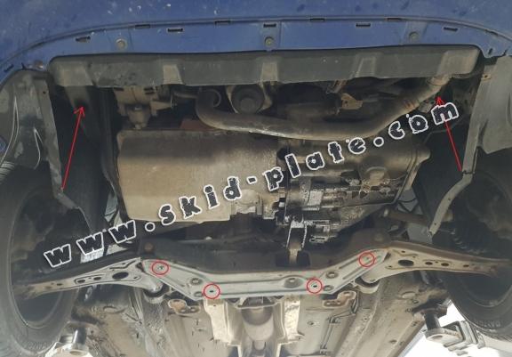 Steel skid plate for Skoda Fabia 2 Diesel