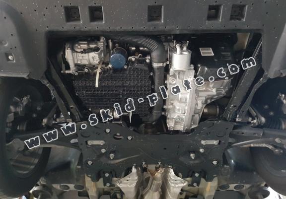 Steel skid plate for the protection of the engine and the gearbox for Peugeot 5008