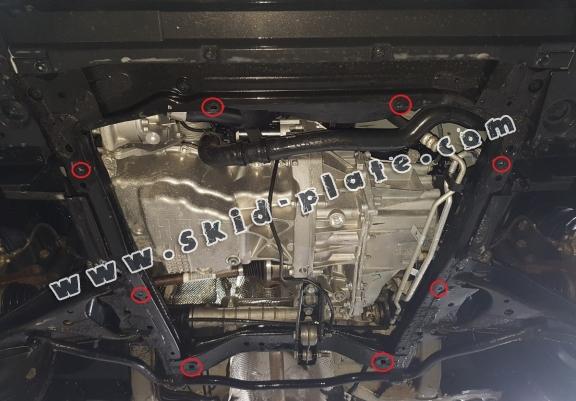 Aluminum skid plate for DACIA LOGAN MCV