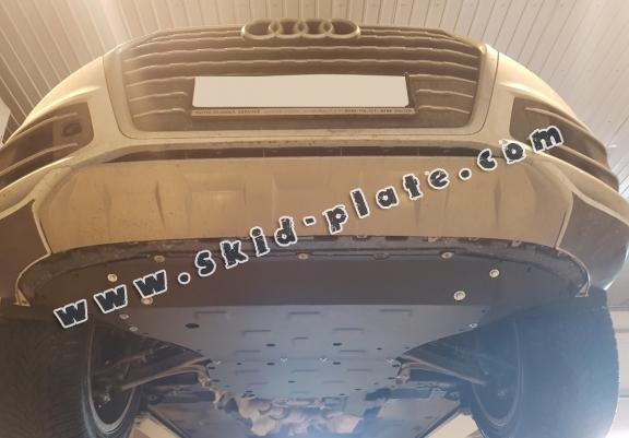 Steel gearbox skid plate for VW Touareg
