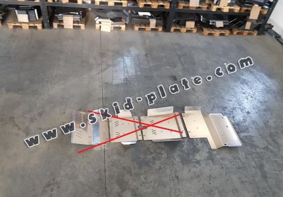 Aluminum differential skid plate for Toyota Hilux Revo