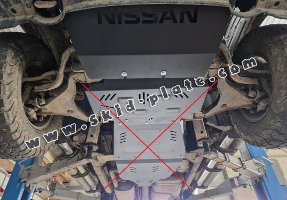 Steel radiator skid plate for Nissan Navara