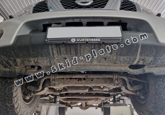 Steel radiator skid plate for Nissan Navara