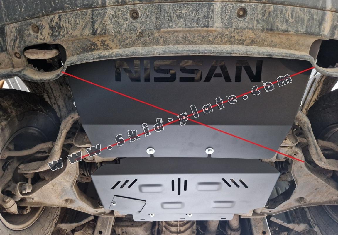 Skid plate for Nissan Terrano II, 2 mm steel (engine + gear box), 300