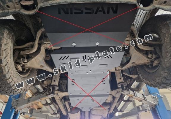 Steel skid plate for Nissan Navara