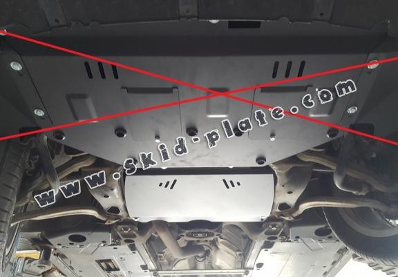 Steel manual gearbox skid plate  Audi A4  B6