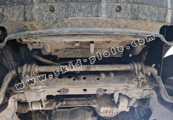 Aluminum radiator skid plate for Nissan Navara D40