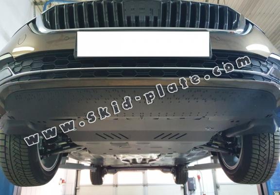 Steel skid plate for VW Passat