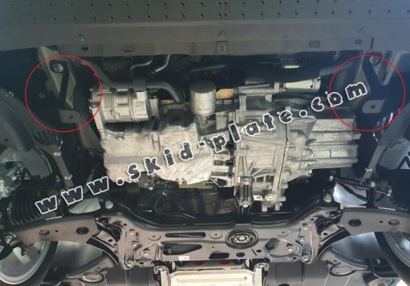 Steel skid plate for VW Passat