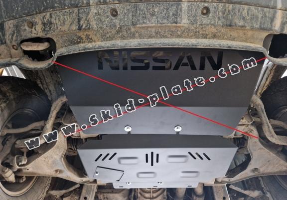 Aluminum skid plate for Nissan Pathfinder