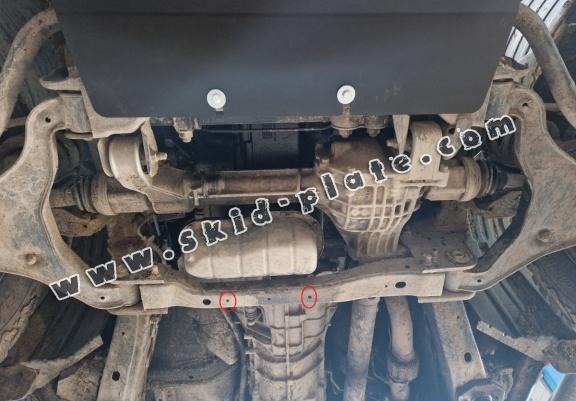 Aluminum skid plate for Nissan Pathfinder