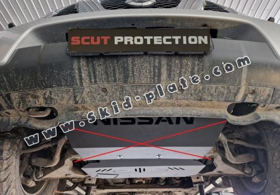 Aluminum skid plate for Nissan Pathfinder