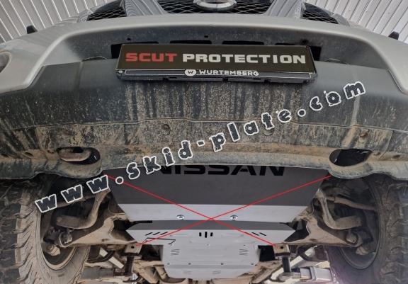 Aluminum gearbox skid plate for Nissan Navara