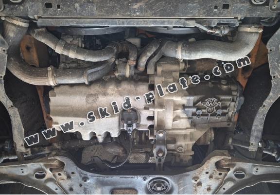 Aluminum skid plate for Volkswagen New Beetle