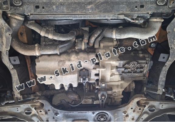 Aluminum skid plate for Volkswagen New Beetle