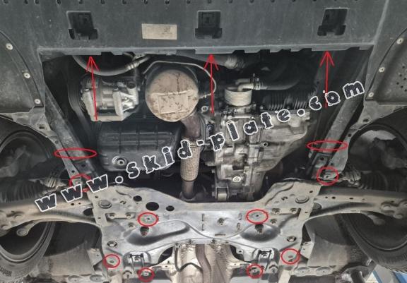 Steel skid plate for Citroen DS7 Crossback