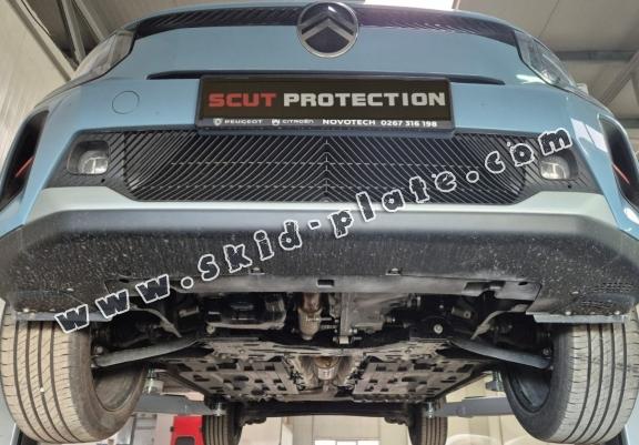 Steel skid plate for the protection of the engine and the gearbox for Opel Frontera