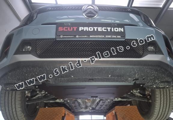 Steel skid plate for the protection of the engine and the gearbox for Opel Frontera