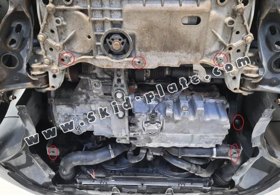 Steel skid plate for Volkswagen Eos