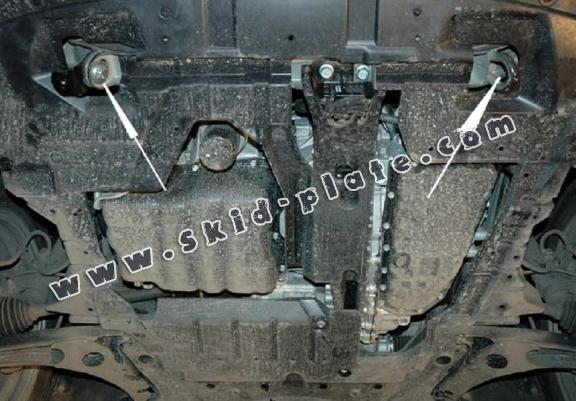 Steel skid plate for Peugeot 4008