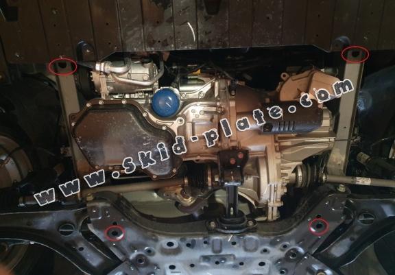 Steel skid plate for Hyundai Solaris