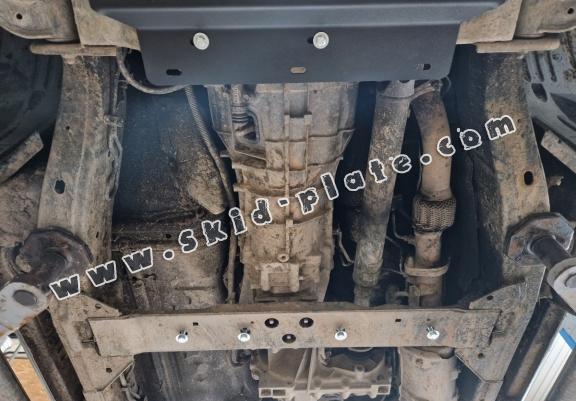 Steel gearbox and differential skid plate for Nissan Pathfinder